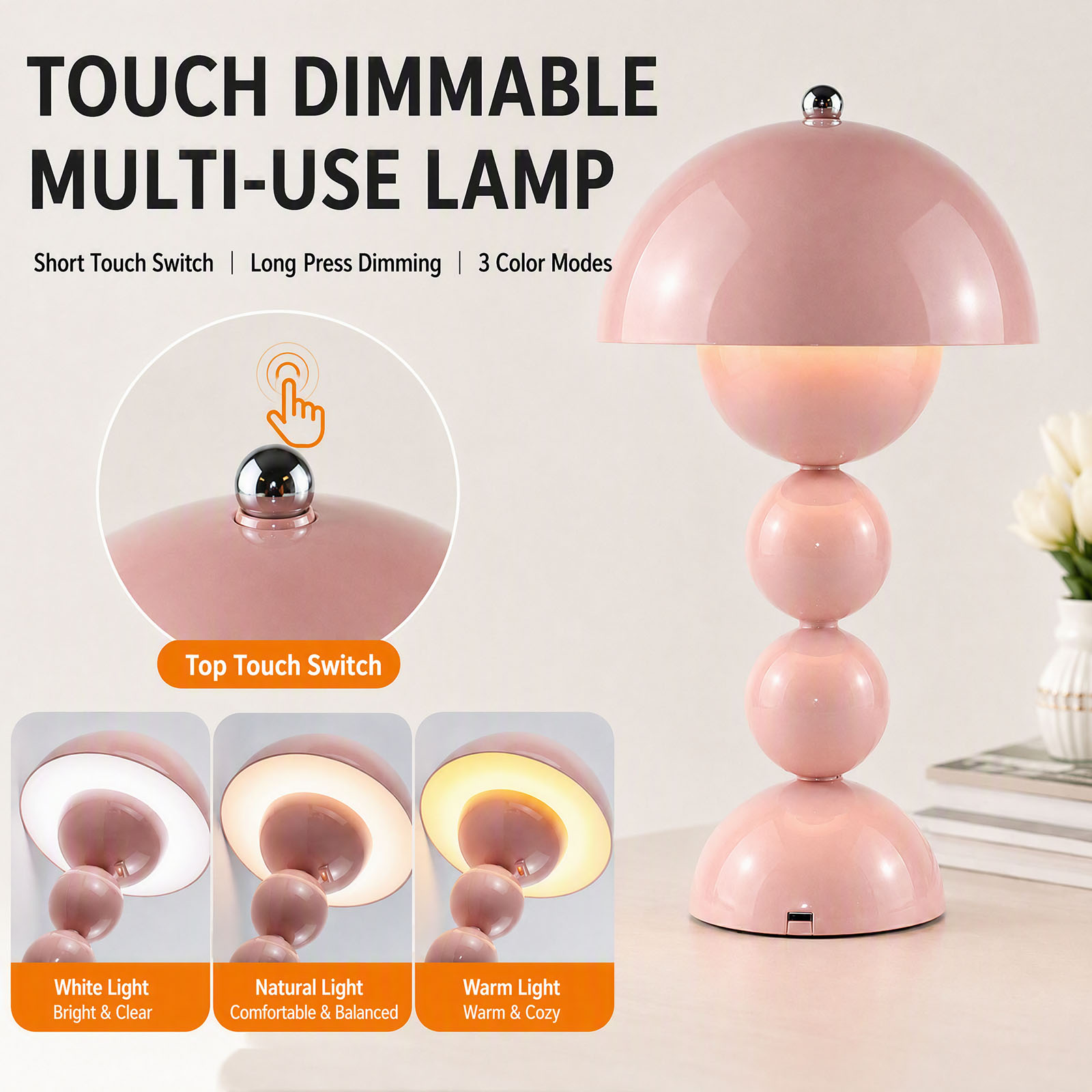 USB Mushroom Bud LED Table Lam - Lighting Decor Bedroom ulasan dan harga