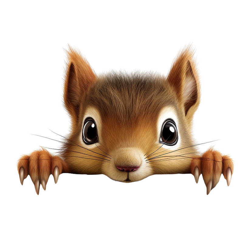 90978# Cute Squirrel Stickers  - Lighting Mcqueen Bedroom Decor ulasan dan harga